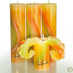 Lotuskerze Aquarell springtime